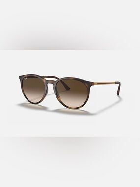 Ray-Ban Tortoise Frame Sunglasses with Brown Gradient Lenses